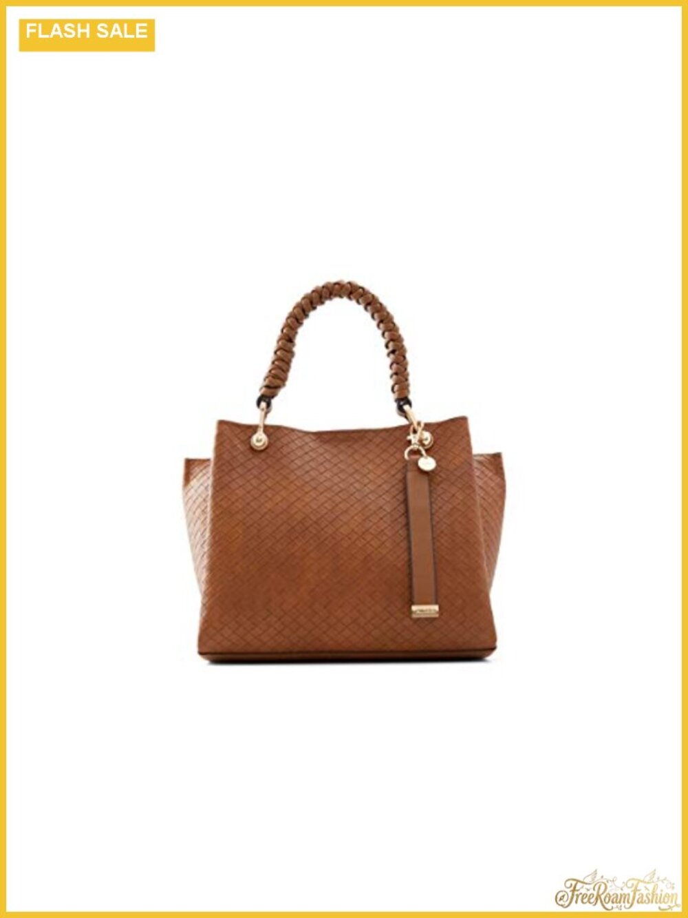 Faux Leather Tote Bag Spacious Shoulder Handbag